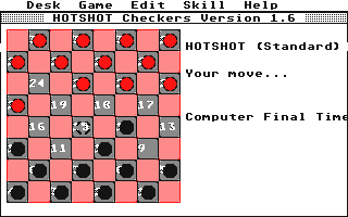 Hotshot Checkers atari screenshot
